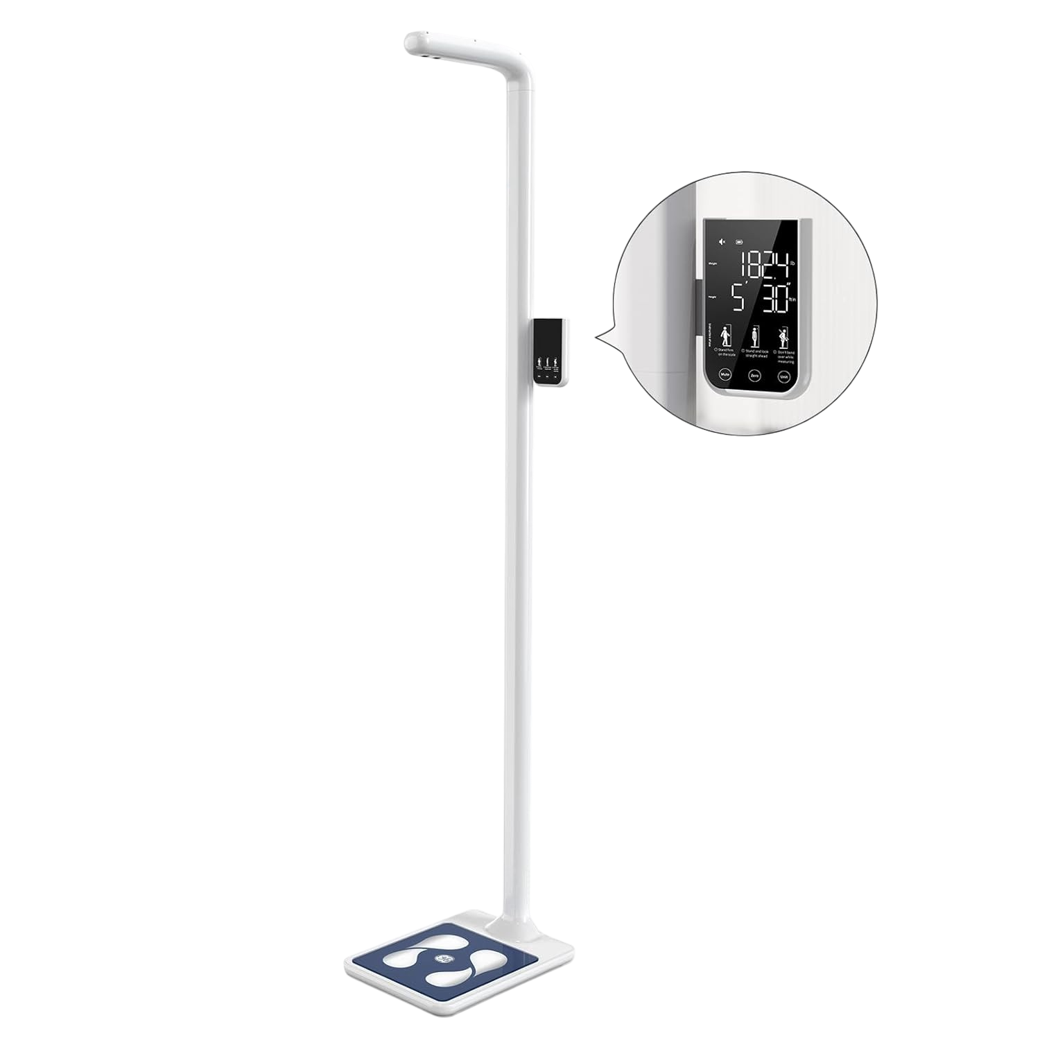 GE Digital physician scale ultrasonic height weight 485lb BMI