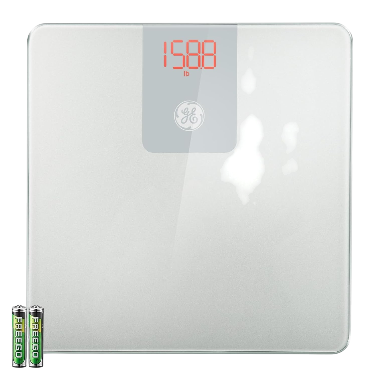 GE Digital Bluetooth bathroom scale weight BMI 400lb silver grey