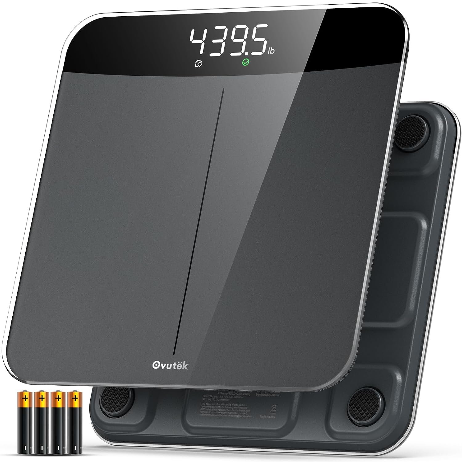 450 lb digital bathroom scale with large LED display by GE